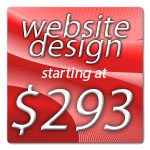 Custom web design starting at 293